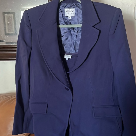 Armani Collezioni Dresses & Skirts - Armani Collezioni Navy Blue Sheath Dress w/ Jacket Size 10